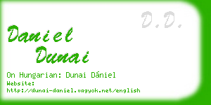 daniel dunai business card